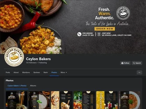 Ceylon Bakers Facebook
