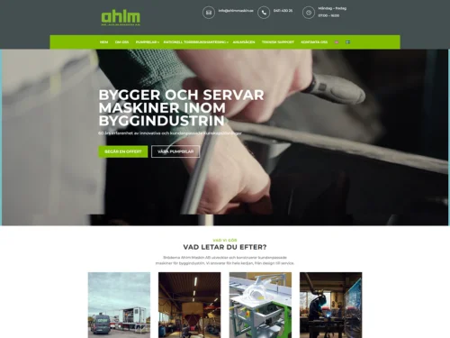 Portfolio - Ahlm Maskin